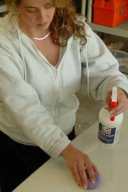using clay